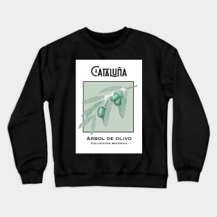 Fruit tree, olive tree, botanical art Crewneck Sweatshirt